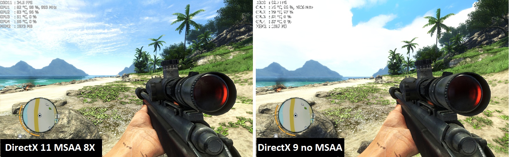 DirectX 11 против DirectX 9