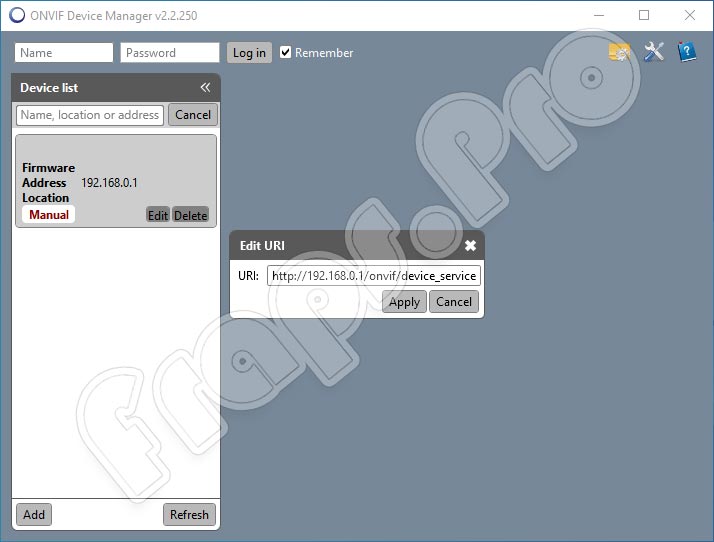 ONVIF Device Manager 2.2.250